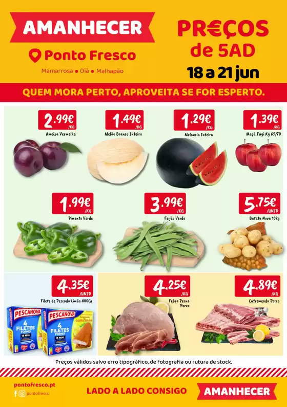 Catálogo Ponto Fresco | Folheto Preços de 5ª a domingo | 2026-06-18T00:00:00.000Z - 2026-06-21T00:00:00.000Z