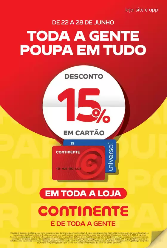 Catálogo Continente Bom dia | Continente Bom Dia: Folheto Semanal | 2026-06-22T00:00:00.000Z - 2026-06-28T00:00:00.000Z