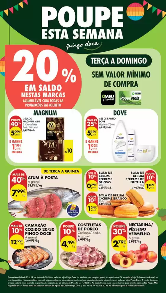 Catálogo Pingo Doce | Folheto Poupe Esta Semana Madeira | 2026-06-23T00:00:00.000Z - 2026-06-29T00:00:00.000Z