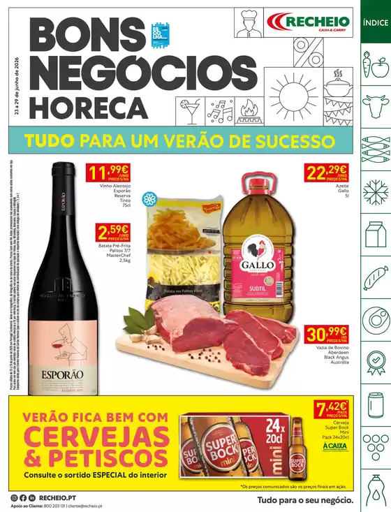 Catálogo Recheio em Ervidel | Recheio Horeca Bons Negócios | 2026-06-23T00:00:00.000Z - 2026-06-29T00:00:00.000Z
