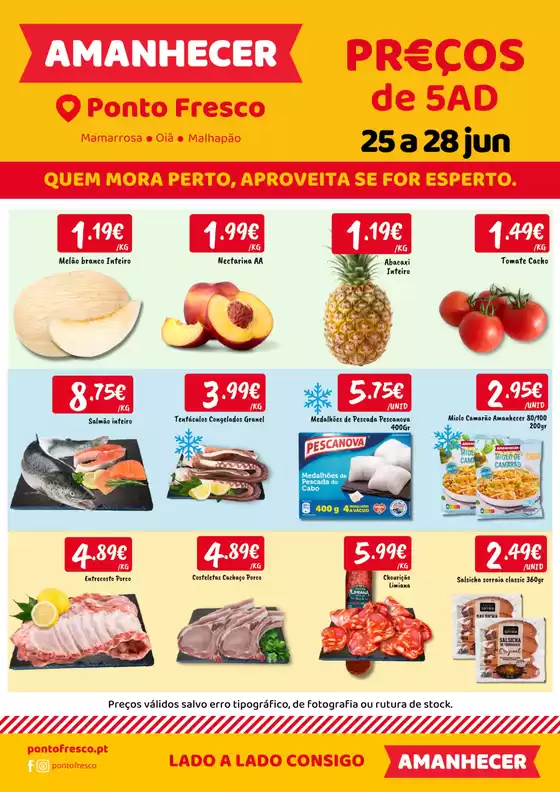 Catálogo Ponto Fresco em Estorãos (Ponte de Lima) | Folheto Preços de 5ª a domingo | 2026-06-25T00:00:00.000Z - 2026-06-28T00:00:00.000Z