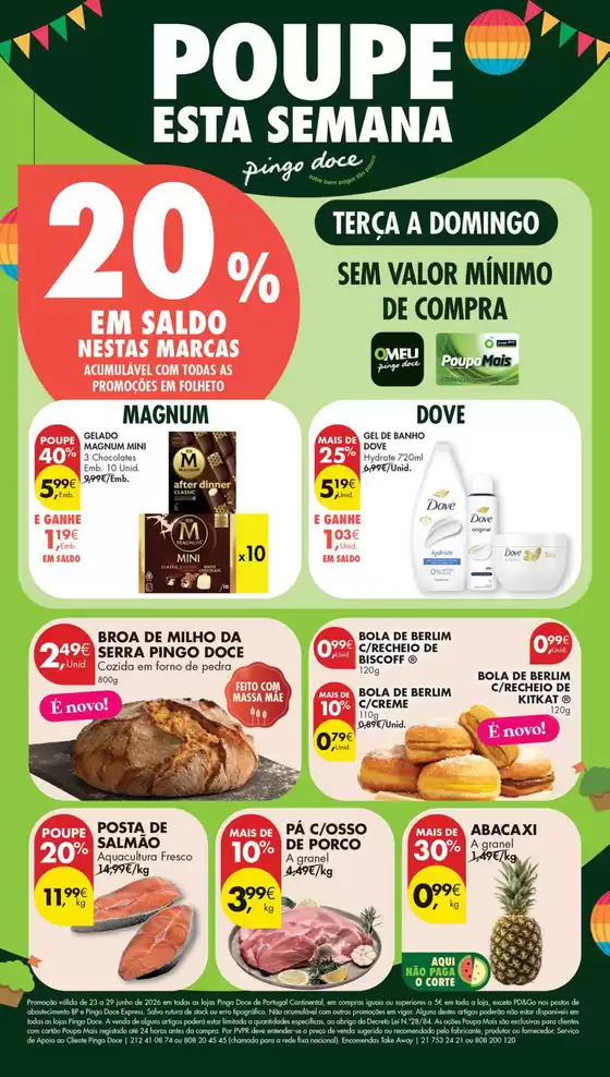 Catálogo Pingo Doce em Gião (Vila do Conde) | Folheto Poupe Esta Semana Lojas Médias | 2026-06-26T00:00:00.000Z - 2026-06-29T00:00:00.000Z