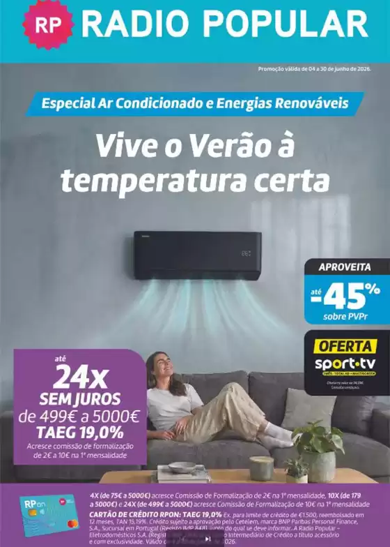 Catálogo Radio Popular em Olival Vno | Vive o Verão à temperatura certa | 2026-06-26T00:00:00.000Z - 2026-06-30T00:00:00.000Z