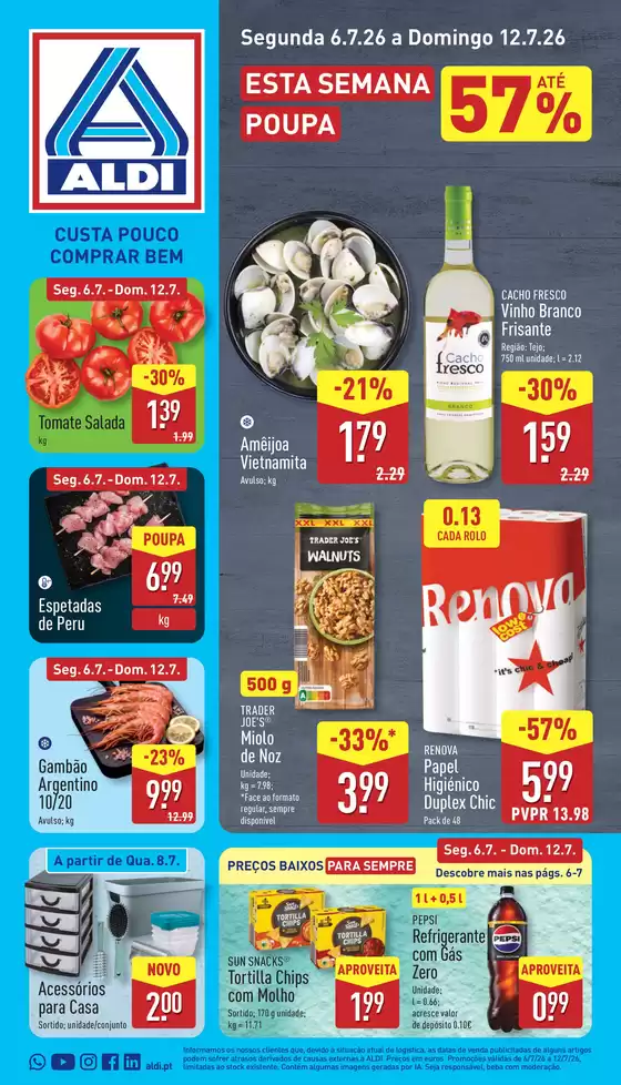 Folheto Aldi em  | Próxima Semana | 2026-06-30T00:00:00.000Z - 2026-07-12T00:00:00.000Z
