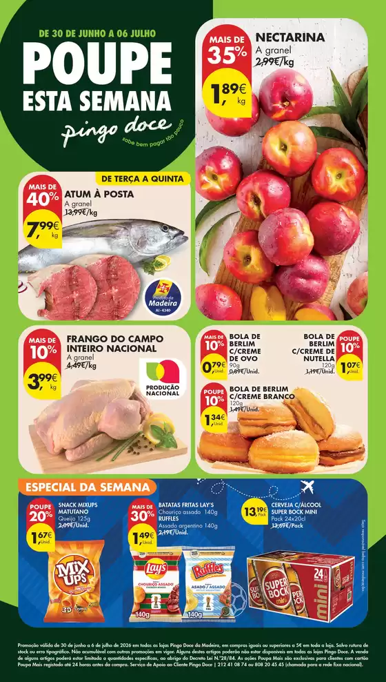 Catálogo Pingo Doce | Folheto Poupe Esta Semana Madeira | 2026-06-30T00:00:00.000Z - 2026-07-06T00:00:00.000Z
