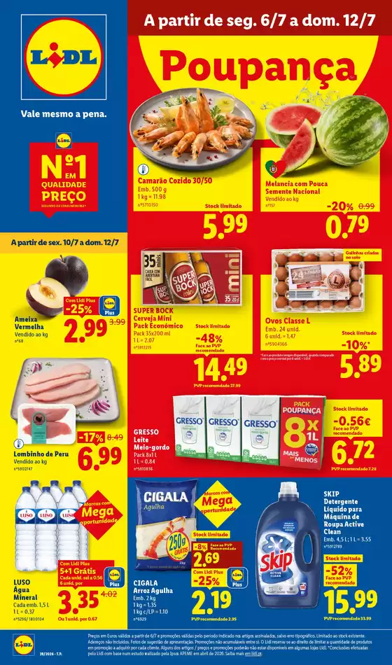 Catálogo Lidl em Rio Mau (Vila do Conde) | A partir de 0607 | 2026-07-03T00:00:00.000Z - 2026-07-12T00:00:00.000Z