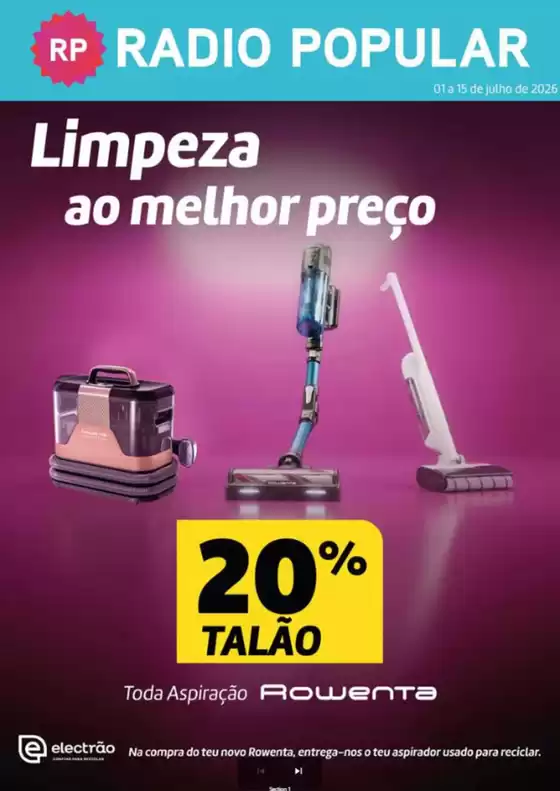 Catálogo Radio Popular | Limpeza ao melhor preço | 2026-07-03T00:00:00.000Z - 2026-07-15T00:00:00.000Z