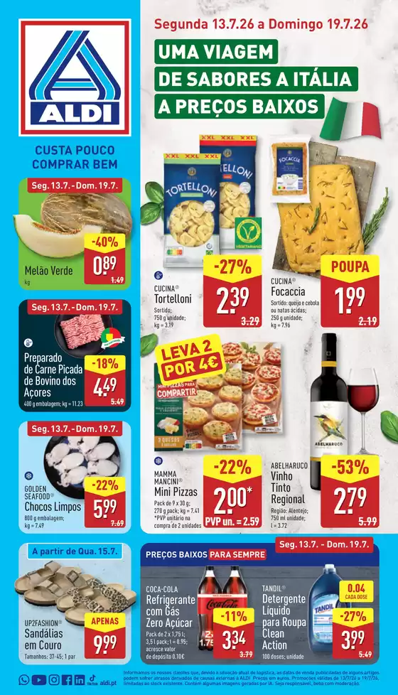 Folheto Aldi em Rio de Mouro | Próxima Semana | 2026-07-06T00:00:00.000Z - 2026-07-19T00:00:00.000Z