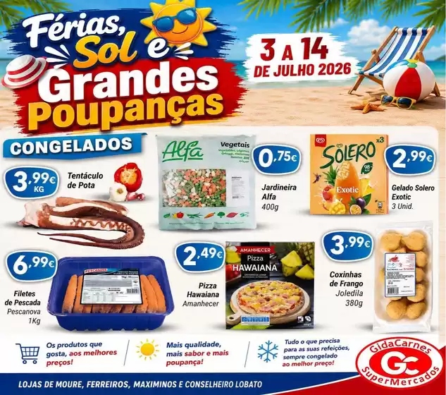 Folheto GidaCarnes Supermercados | Ampla seleção de ofertas | 2026-07-08T00:00:00.000Z - 2026-07-14T00:00:00.000Z