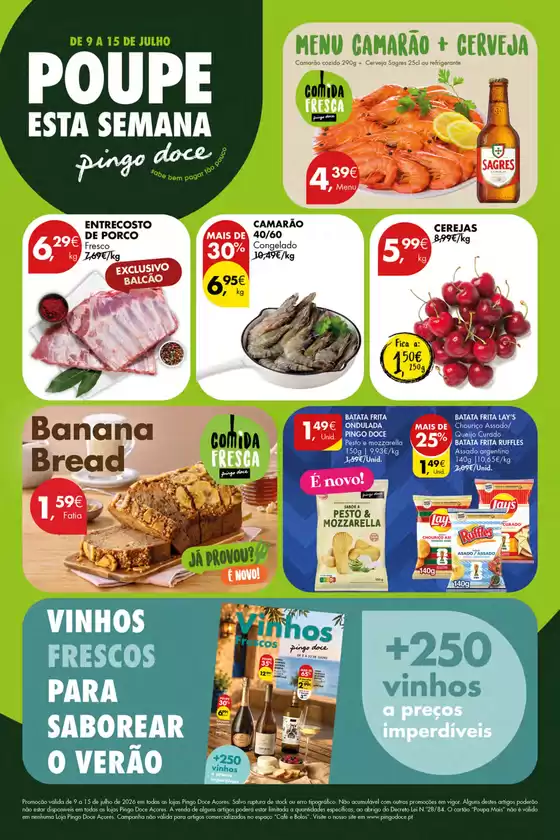 Folheto Pingo Doce em Orada | Folheto Poupe Esta Semana Açores | 2026-07-09T00:00:00.000Z - 2026-07-15T00:00:00.000Z