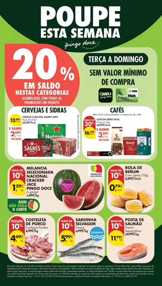 Folheto Pingo Doce em Tábua | Folheto Poupe Esta Semana Lojas Pequenas | 2026-07-14T00:00:00.000Z - 2026-07-20T00:00:00.000Z