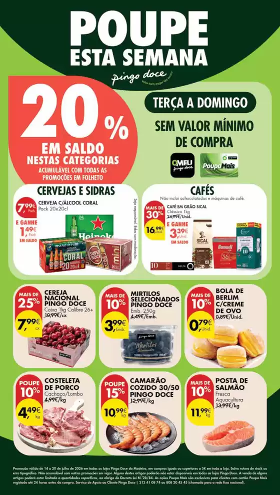 Folheto Pingo Doce em Entroncamento | Folheto Poupe Esta Semana Madeira | 2026-07-14T00:00:00.000Z - 2026-07-20T00:00:00.000Z