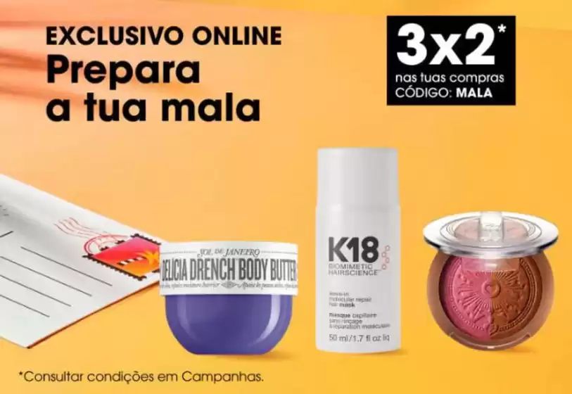 Folheto Sephora em Guimarães | 3x2 | 2026-07-14T00:00:00.000Z - 2026-07-17T00:00:00.000Z