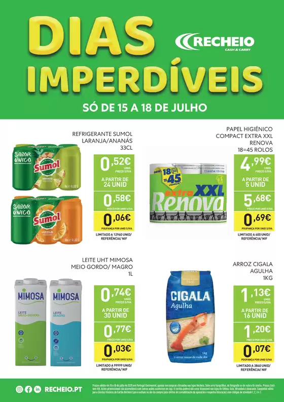 Folheto Recheio em Ribeirão | Recheio Dias Imperdíveis | 2026-07-15T00:00:00.000Z - 2026-07-18T00:00:00.000Z