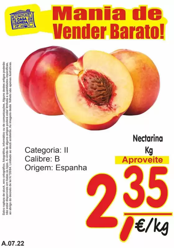 Folheto Casa Cheia em Mafra | Nectarina | 2026-07-17T00:00:00.000Z - 2026-07-22T00:00:00.000Z