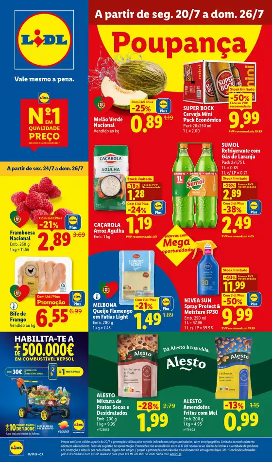 Folheto Lidl em Mafra | A partir de 2007 | 2026-07-17T00:00:00.000Z - 2026-07-26T00:00:00.000Z
