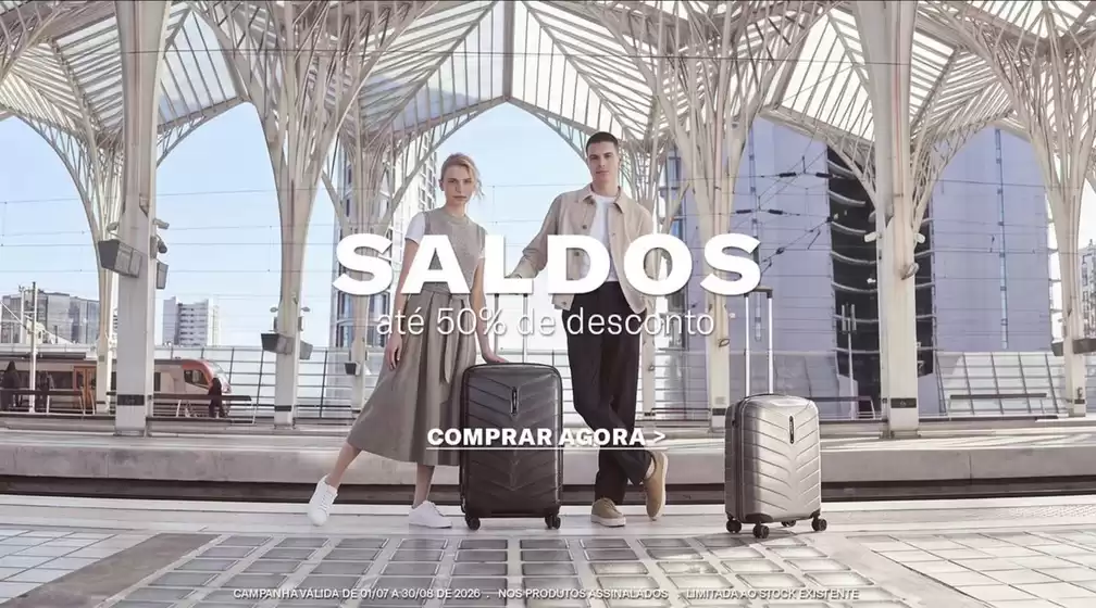 Catálogo Samsonite em Matosinhos | Saldos | 2026-07-20T00:00:00.000Z - 2026-08-30T00:00:00.000Z