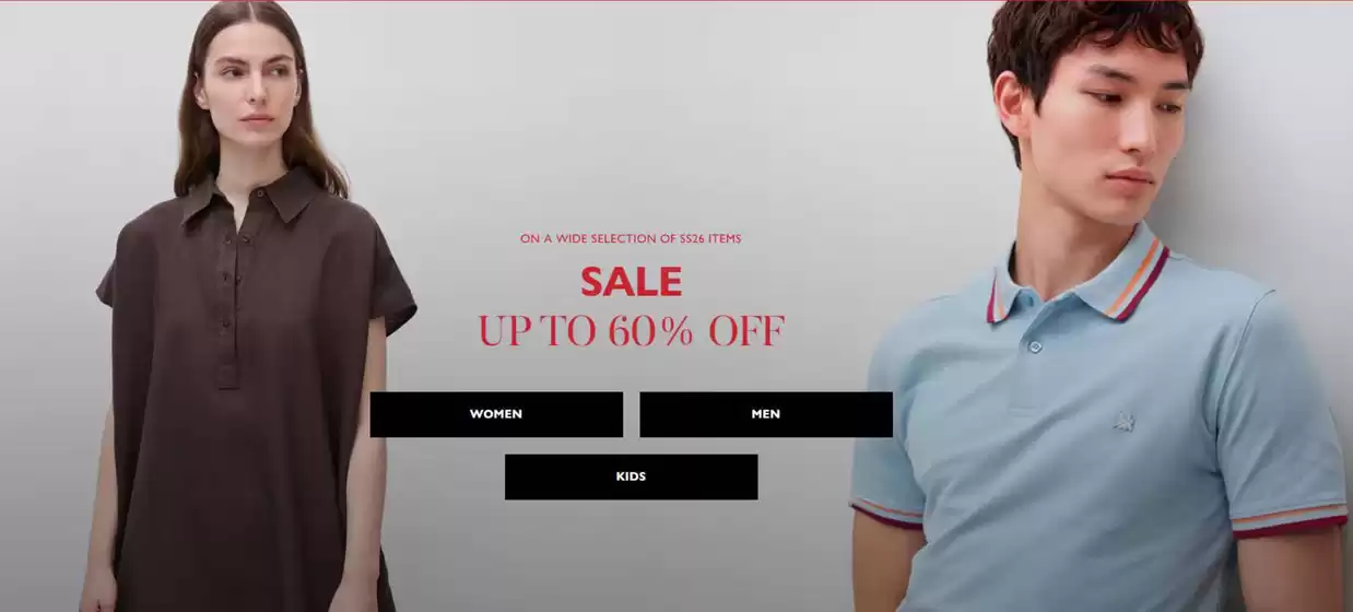 Catálogo United Colors of Benetton em Matosinhos | Sale up to 60% | 2026-07-20T00:00:00.000Z - 2026-08-03T00:00:00.000Z