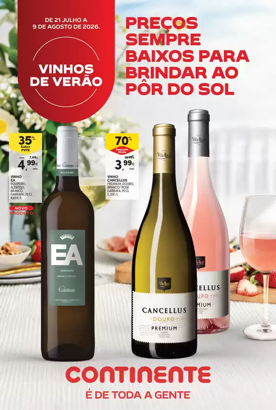 Folheto Continente Bom dia em São Jorge de Selho | Vinhos de Verão | 2026-07-21T00:00:00.000Z - 2026-08-09T00:00:00.000Z