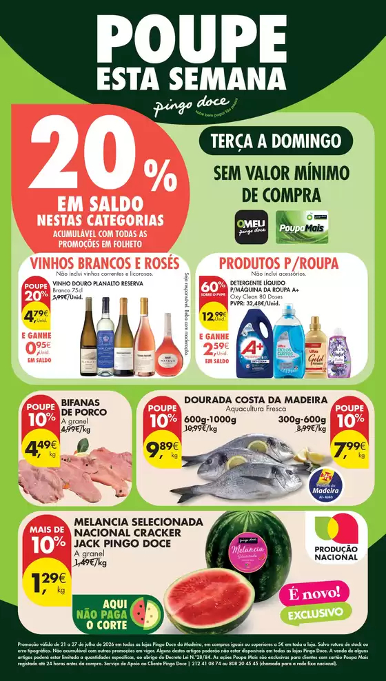 Folheto Pingo Doce em São Jorge de Selho | Folheto Poupe Esta Semana Madeira | 2026-07-21T00:00:00.000Z - 2026-07-27T00:00:00.000Z