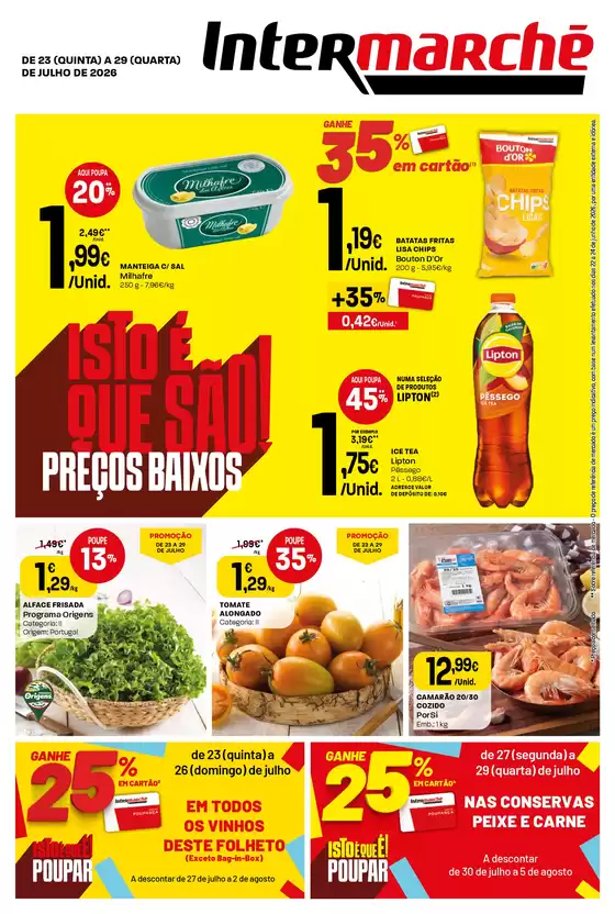 Catálogo Intermarché em Oliveira do Conde | Isto é que são preços BAIXOS | 2026-07-23T00:00:00.000Z - 2026-07-29T00:00:00.000Z