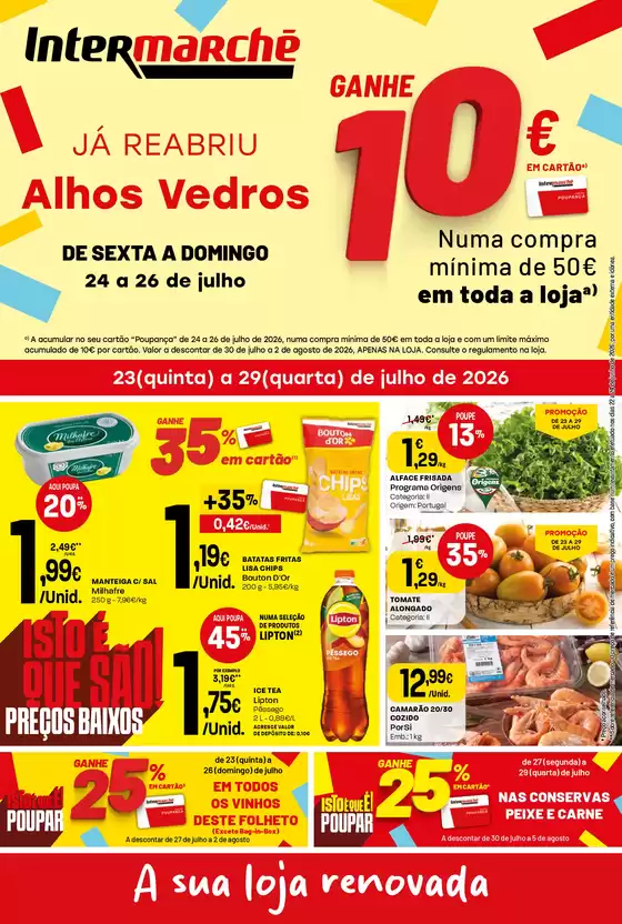 Catálogo Intermarché em Alhos Vedros | Isto é que são preços BAIXOS | 2026-07-23T00:00:00.000Z - 2026-07-29T00:00:00.000Z