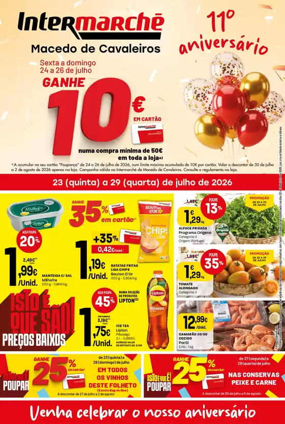 Catálogo Intermarché em Santa Comba de Rossas | Isto é que são preços BAIXOS! | 2026-07-23T00:00:00.000Z - 2026-07-29T00:00:00.000Z