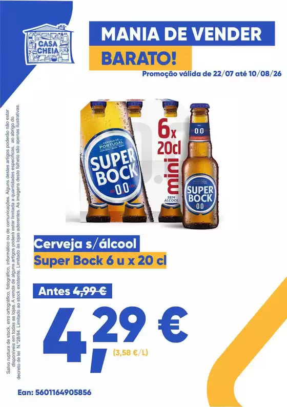 Folheto Casa Cheia em Gouveia | Super Bock | 2026-07-23T00:00:00.000Z - 2026-08-10T00:00:00.000Z