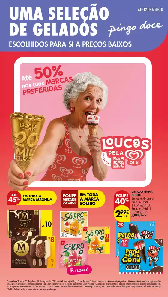 Folheto Pingo Doce em Gouveia | Folheto Especial Gelados Açores | 2026-07-23T00:00:00.000Z - 2026-08-12T00:00:00.000Z