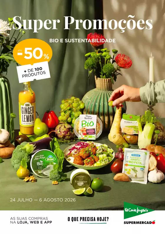 Folheto El Corte Inglés em Nelas | Bio e Sustentabilidade  | 2026-07-24T00:00:00.000Z - 2026-08-06T00:00:00.000Z