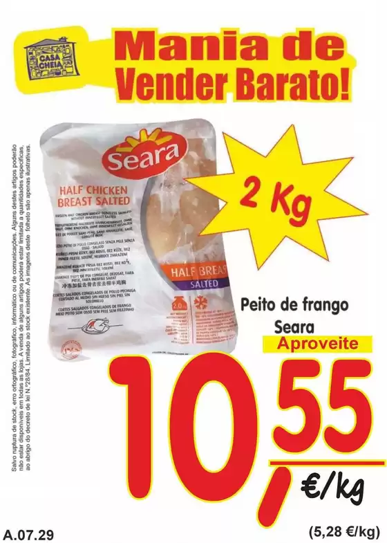 Folheto Casa Cheia em Vila Real de Santo António | Peito de frango Seara | 2026-07-24T00:00:00.000Z - 2026-07-29T00:00:00.000Z