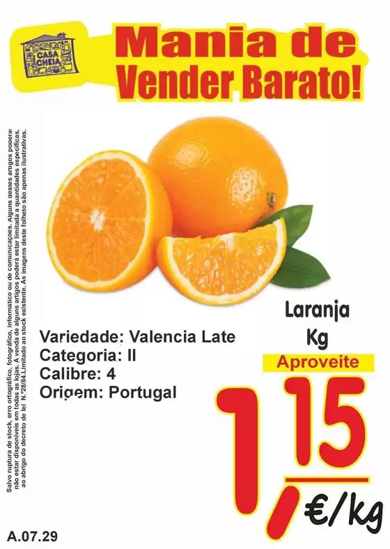 Folheto Casa Cheia em Vila Real de Santo António | Laranja | 2026-07-24T00:00:00.000Z - 2026-07-29T00:00:00.000Z
