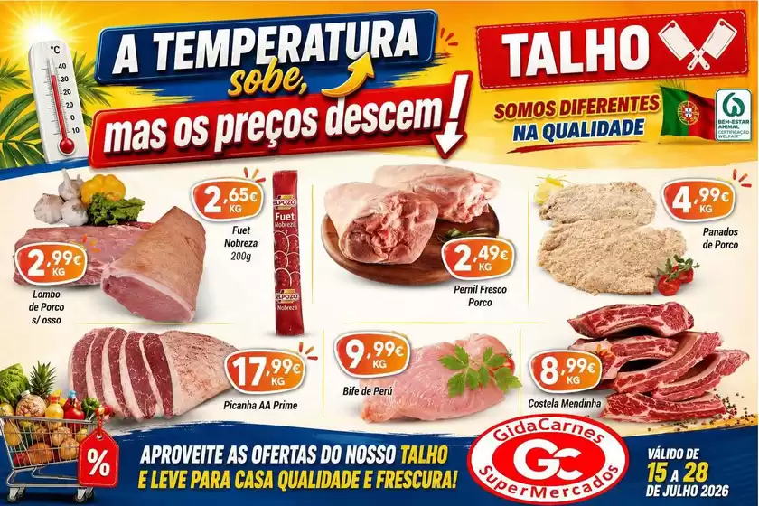 Folheto GidaCarnes Supermercados em Vila Real de Santo António | Poupe agora com as nossas ofertas | 2026-07-24T00:00:00.000Z - 2026-07-29T00:00:00.000Z