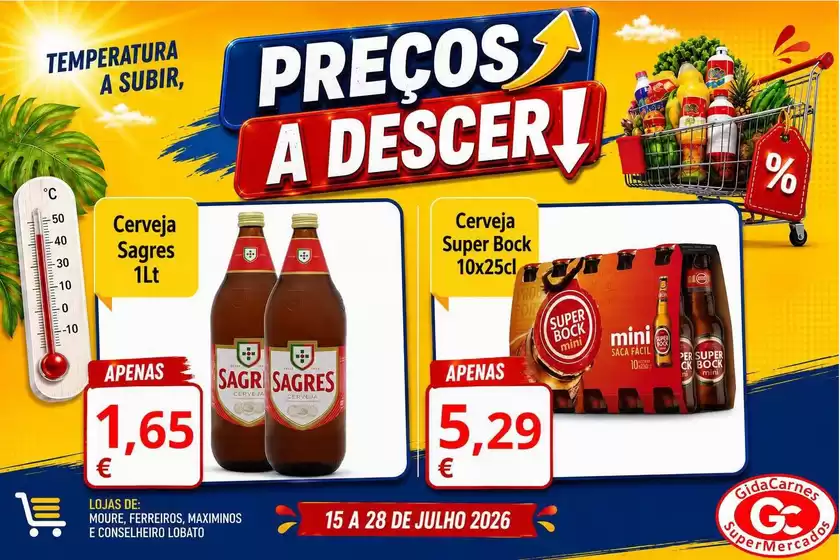 Catálogo GidaCarnes Supermercados | Grandes descontos em produtos selecionados | 2026-07-15T00:00:00.000Z - 2026-07-28T00:00:00.000Z