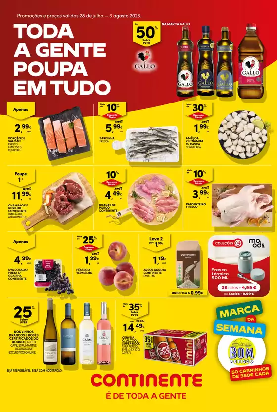 Catálogo Continente Bom dia em Labruge | Continente Bom Dia: Folheto Semanal | 2026-07-28T00:00:00.000Z - 2026-08-03T00:00:00.000Z