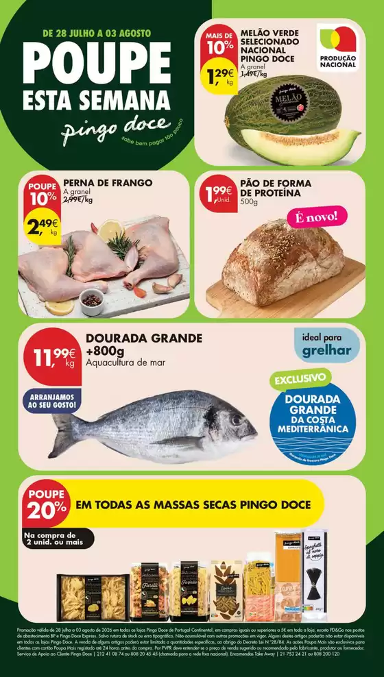 Catálogo Pingo Doce em Vilarandelo | Folheto Poupe Esta Semana Lojas Pequenas | 2026-07-28T00:00:00.000Z - 2026-08-03T00:00:00.000Z