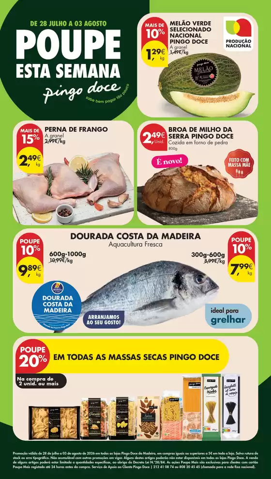 Catálogo Pingo Doce em Vilarandelo | Folheto Poupe Esta Semana Madeira | 2026-07-28T00:00:00.000Z - 2026-08-03T00:00:00.000Z