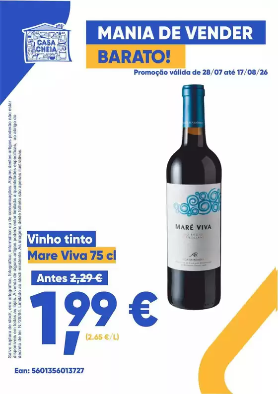 Folheto Casa Cheia em Queluz | Mare Viva | 2026-07-29T00:00:00.000Z - 2026-08-17T00:00:00.000Z