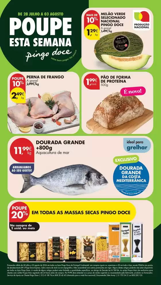 Folheto Pingo Doce em Queluz | Folheto Poupe Esta Semana Lojas Médias | 2026-07-29T00:00:00.000Z - 2026-08-03T00:00:00.000Z