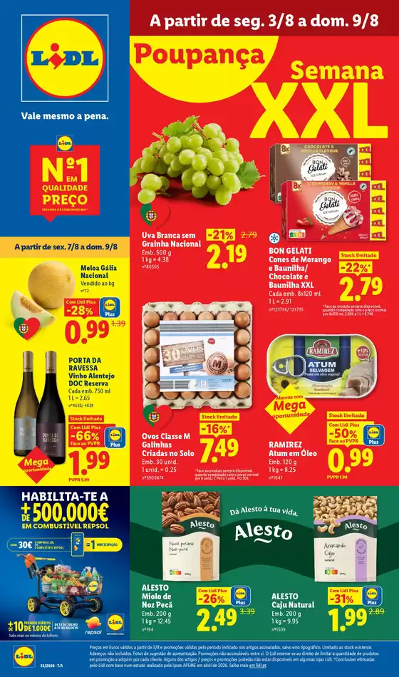 Folheto Lidl em Castelo de Paiva | A partir de 0308 | 2026-07-31T00:00:00.000Z - 2026-08-09T00:00:00.000Z
