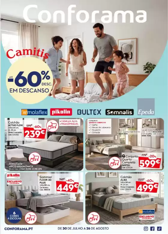 Catálogo Conforama | Até -60%  | 2026-07-31T00:00:00.000Z - 2026-08-26T00:00:00.000Z