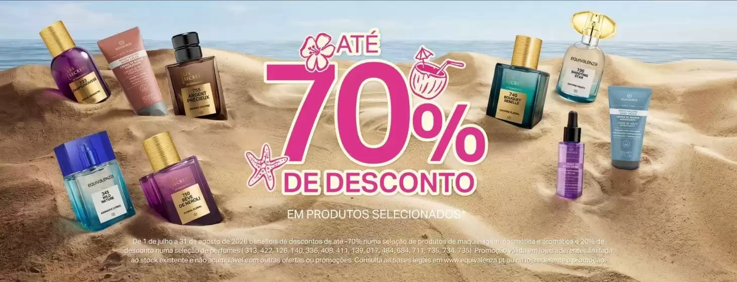 Catálogo Equivalenza | 70% de desconto | 2026-07-31T00:00:00.000Z - 2026-08-31T00:00:00.000Z