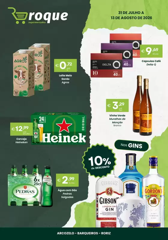 Folheto Roque Supermercados em Castelo de Paiva | Folheto Roque Supermercados | 2026-07-31T00:00:00.000Z - 2026-08-13T00:00:00.000Z