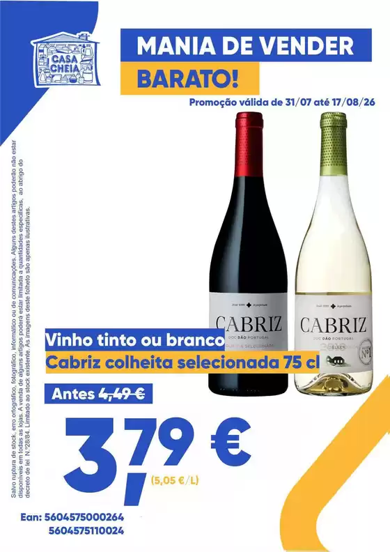 Catálogo Casa Cheia em Salvaterra de Magos | Cabriz colheita selecionada | 2026-07-31T00:00:00.000Z - 2026-08-17T00:00:00.000Z