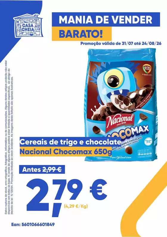 Catálogo Casa Cheia em Salvaterra de Magos | Nacional Chocomax | 2026-07-31T00:00:00.000Z - 2026-08-24T00:00:00.000Z