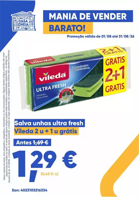 Catálogo Casa Cheia | Vileda 2u +1 u grátis | 2026-08-01T00:00:00.000Z - 2026-08-31T00:00:00.000Z