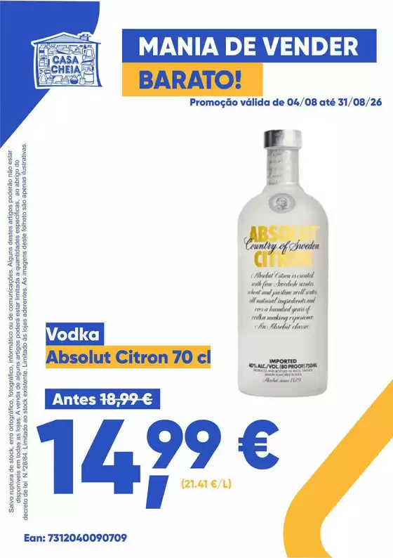 Catálogo Casa Cheia | Absolut Citron | 2026-08-04T00:00:00.000Z - 2026-08-31T00:00:00.000Z