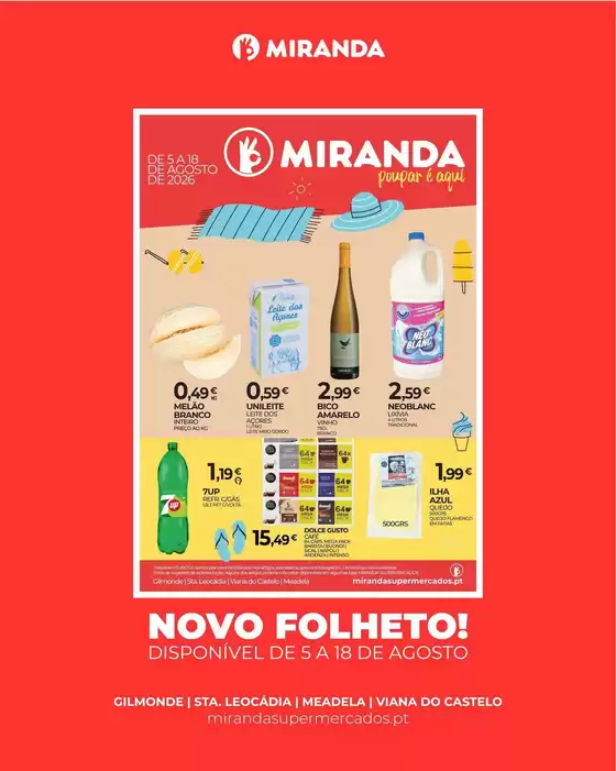 Catálogo Miranda Supermercados | Folheto Miranda Supermercados | 2026-08-05T00:00:00.000Z - 2026-08-18T00:00:00.000Z