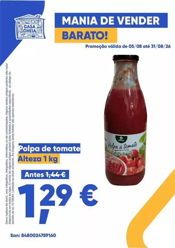 Catálogo Casa Cheia | Polpa de tomate | 2026-08-05T00:00:00.000Z - 2026-08-31T00:00:00.000Z