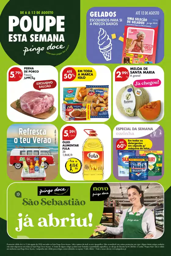 Catálogo Pingo Doce | Folheto Poupe Esta Semana Açores | 2026-08-06T00:00:00.000Z - 2026-08-12T00:00:00.000Z